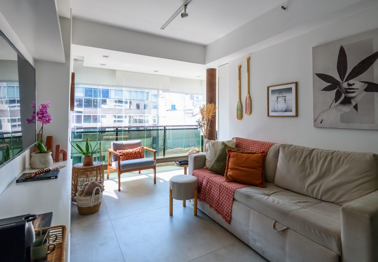 Apartamento em Rio de Janeiro - MAR504| Flat luxuoso no Leblon 2 minutos da praia