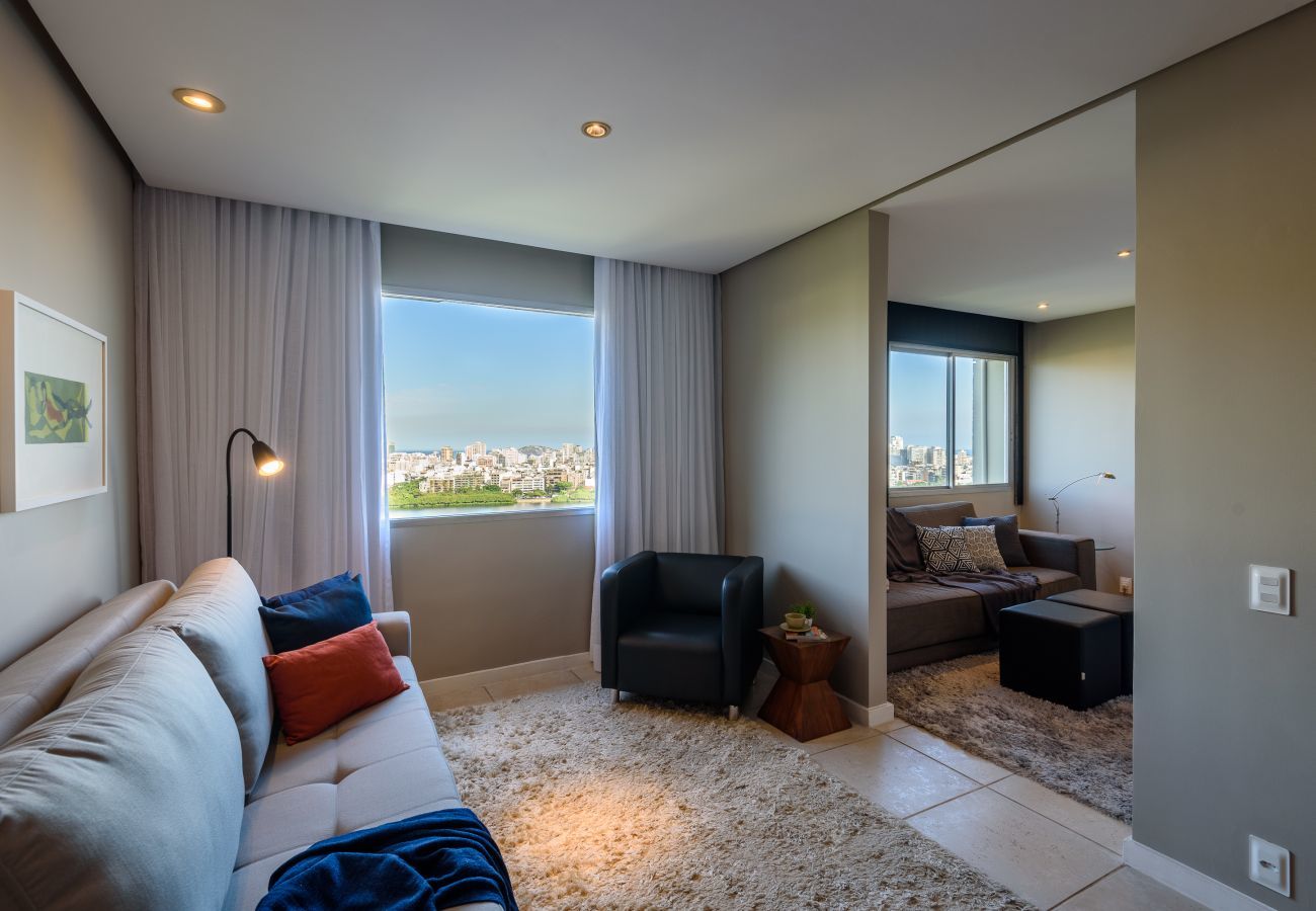 Apartamento em Rio de Janeiro - Epitácio1202| 2 qtos na Lagoa com magnífica vista 