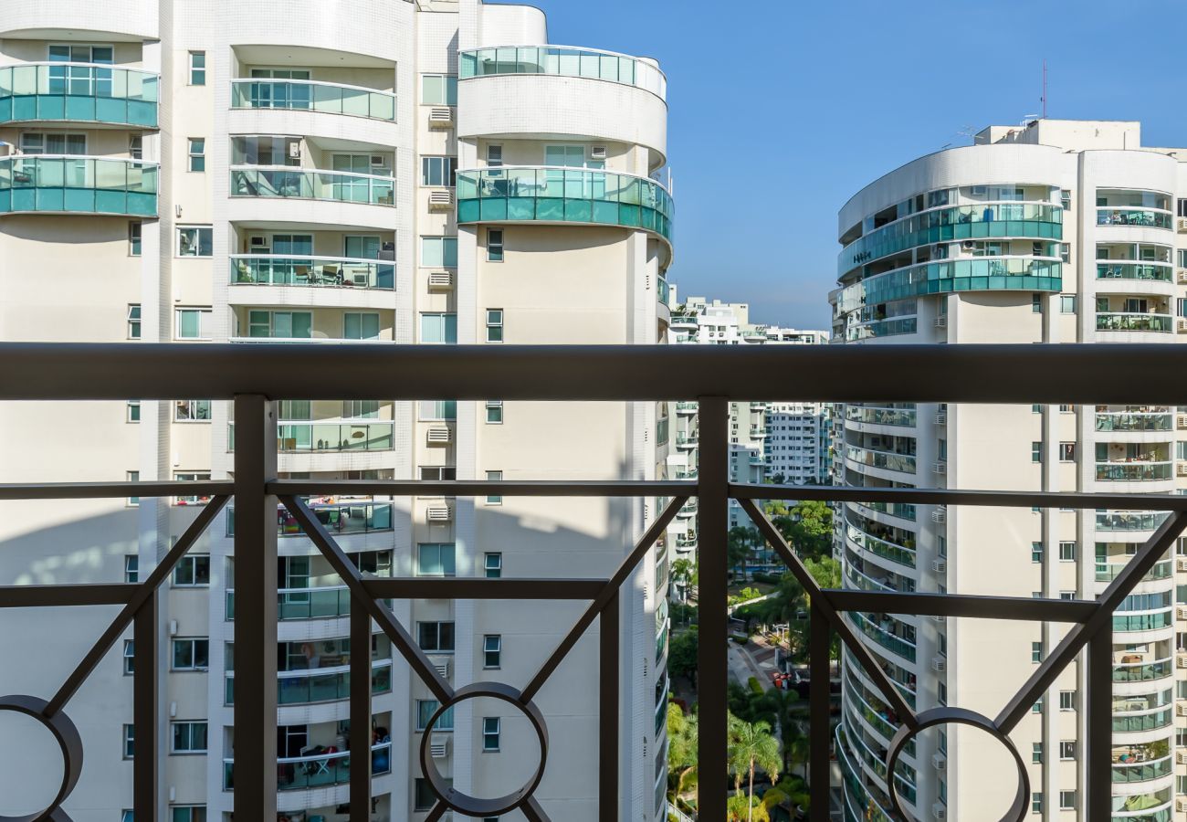 Apartment balcony.