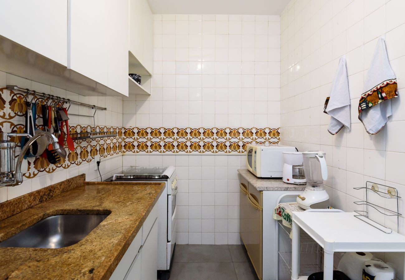 Cocina en el apartamento.