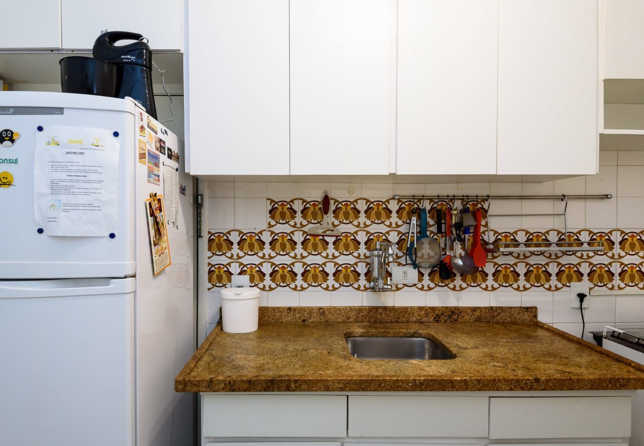 Cocina en el apartamento.