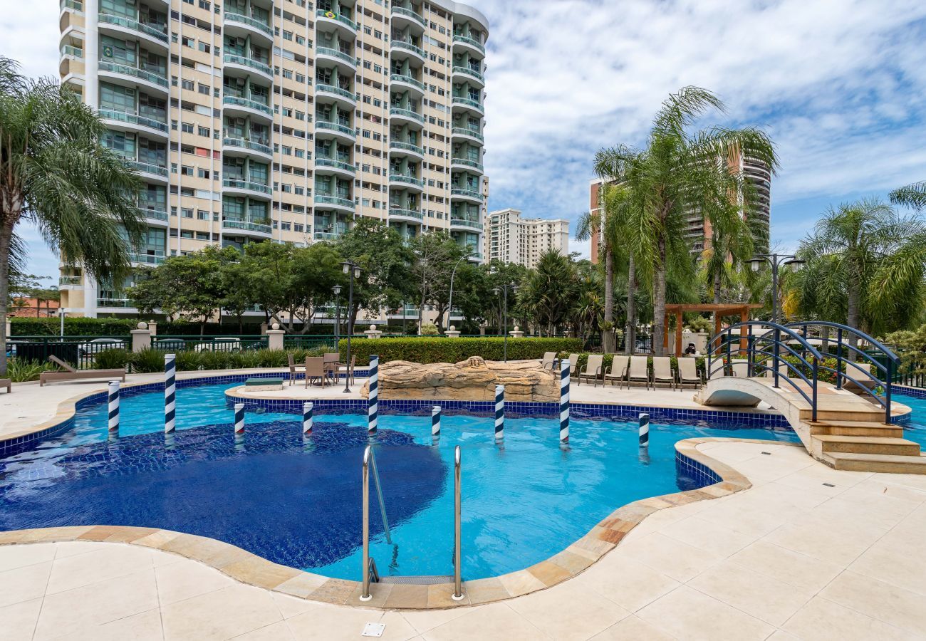 Alquiler por habitaciones en Rio de Janeiro - Piso en Barra da Tijuca, con piscina y gimnasio | BP 1408.4